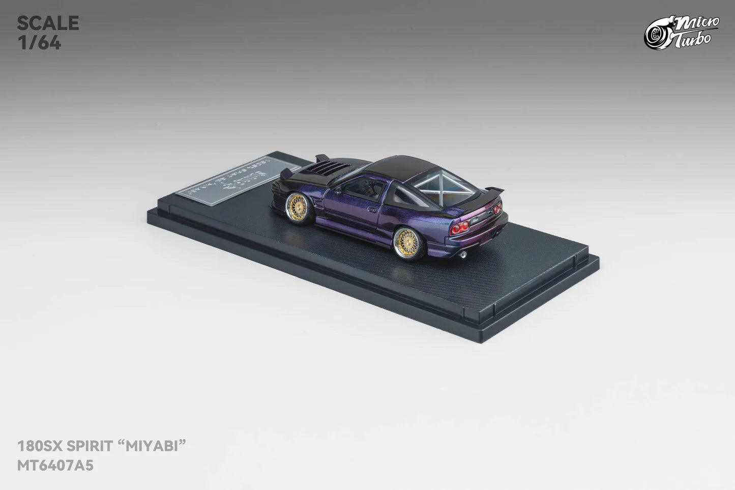 Micro Turbo Nissan 180SX Type X "Miyabi" Purple Chameleon