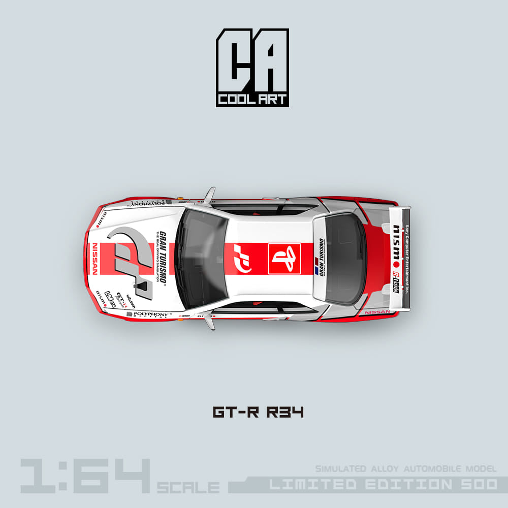 Cool Art Gran Turismo R34 GTR With Container