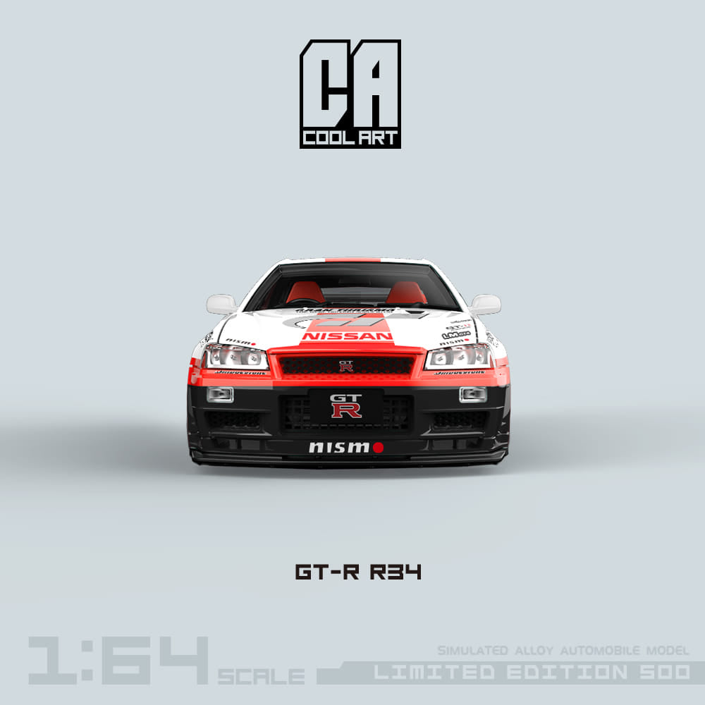 Cool Art Gran Turismo R34 GTR With Container