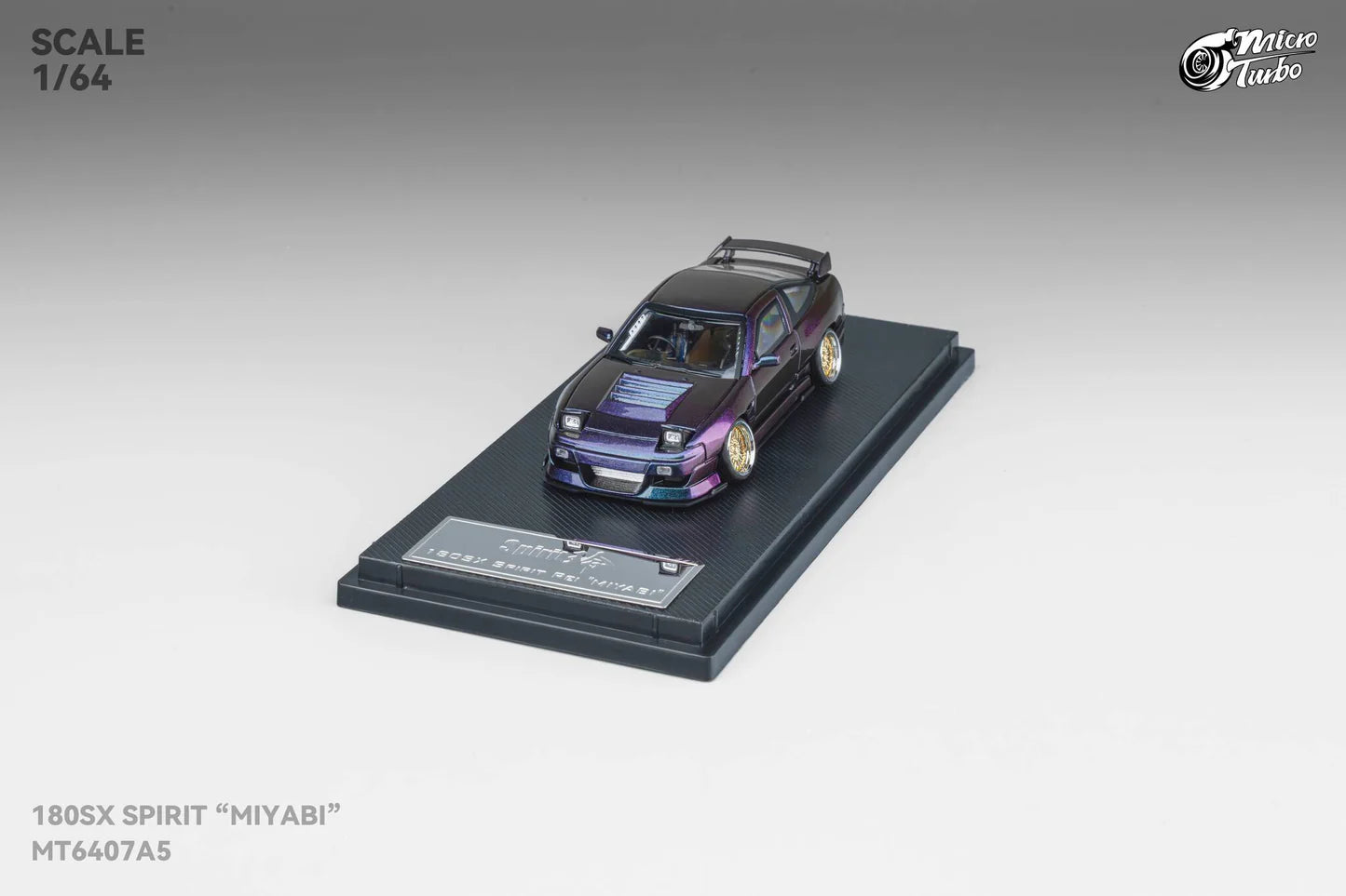 Micro Turbo Nissan 180SX Type X "Miyabi" Purple Chameleon