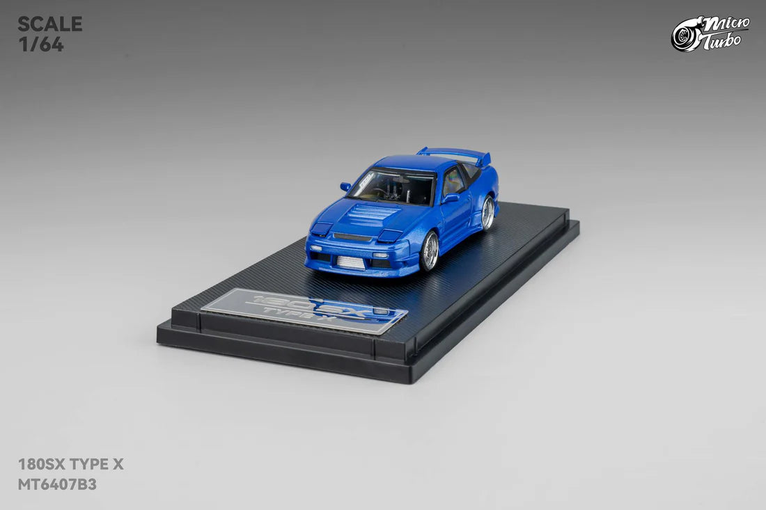 Micro Turbo 180SX Type X Metallic Blue