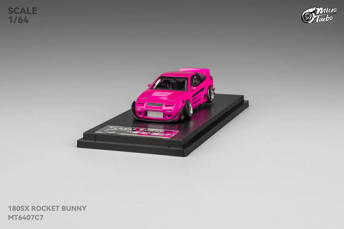 **PRE ORDER** Micro Turbo Nissan 180SX Type X Custom Rocket Bunny Magenta MT6407C7