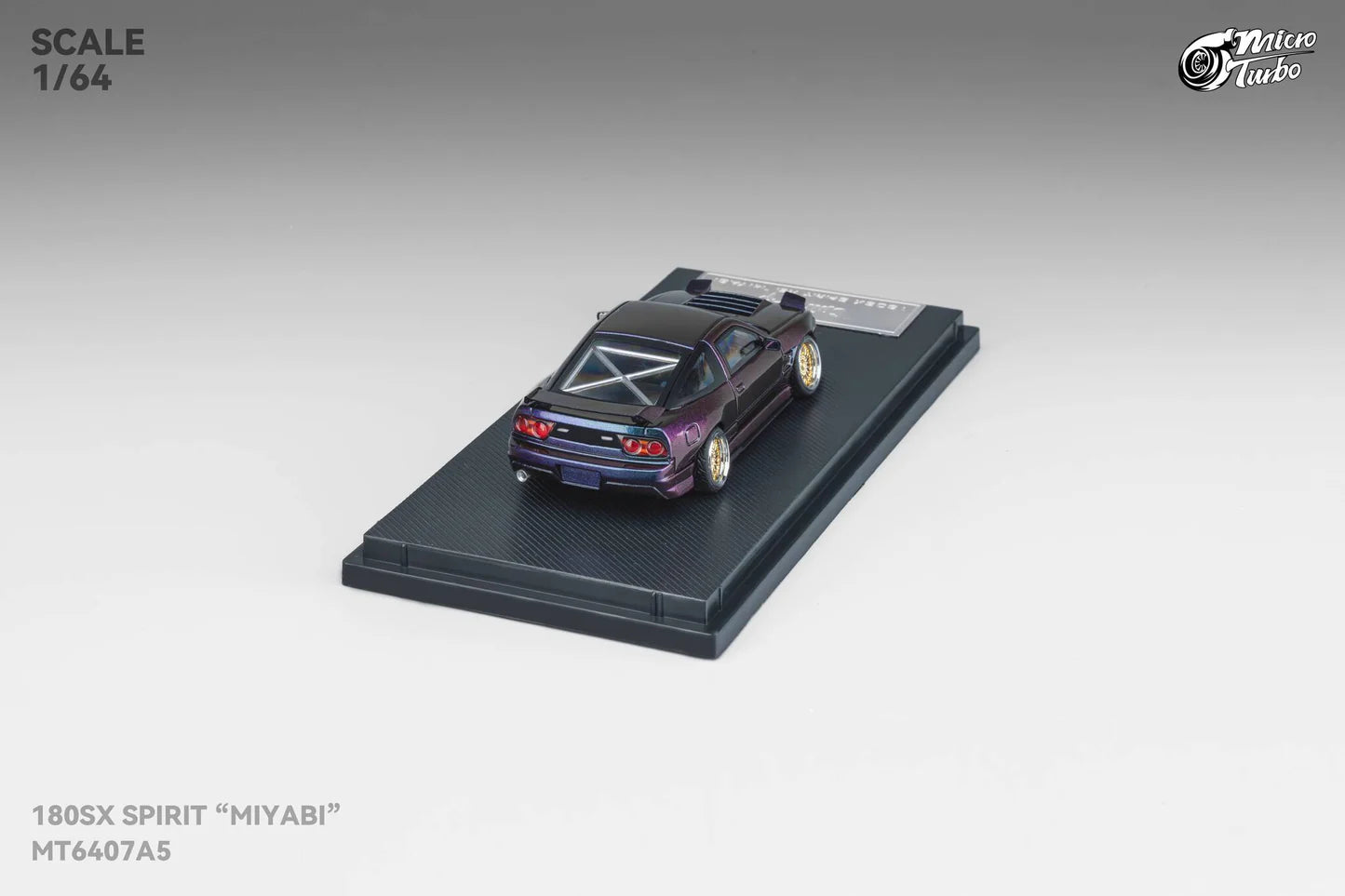 Micro Turbo Nissan 180SX Type X "Miyabi" Purple Chameleon