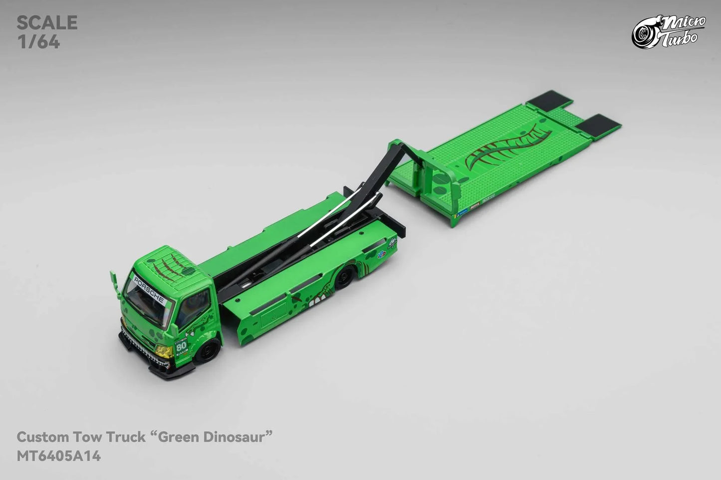 **PRE ORDER** Micro Turbo Mega Gear Custom Tow Truck Dino Rexy Livery Green MT6405A14