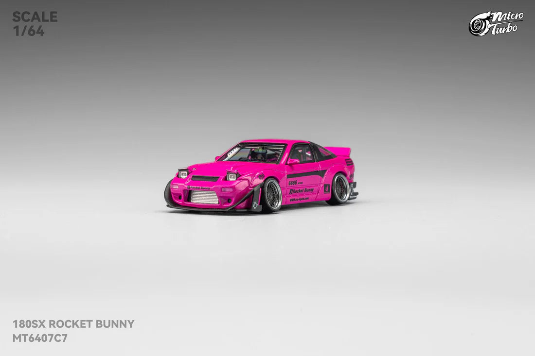 **PRE ORDER** Micro Turbo Nissan 180SX Type X Custom Rocket Bunny Magenta MT6407C7