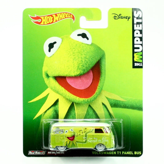 Hot Wheels Premium Pop Culture The Muppets Kermit The Frog Volkswagen T1 Panel Bus