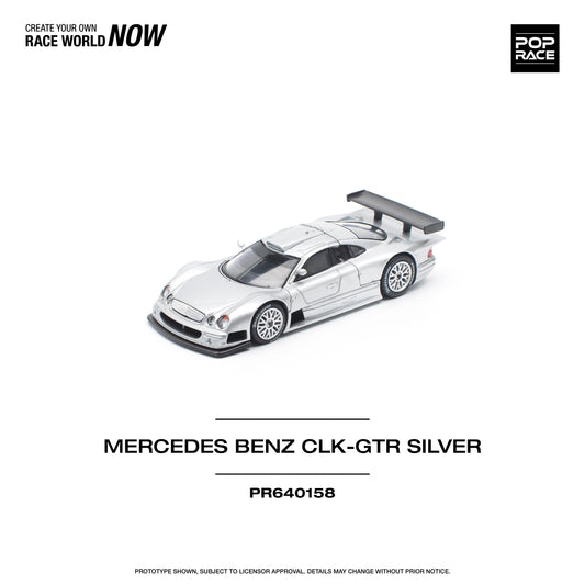 **PRE ORDER** Pop Race Mercedes-Benz AMG CLK GTR - Silver
