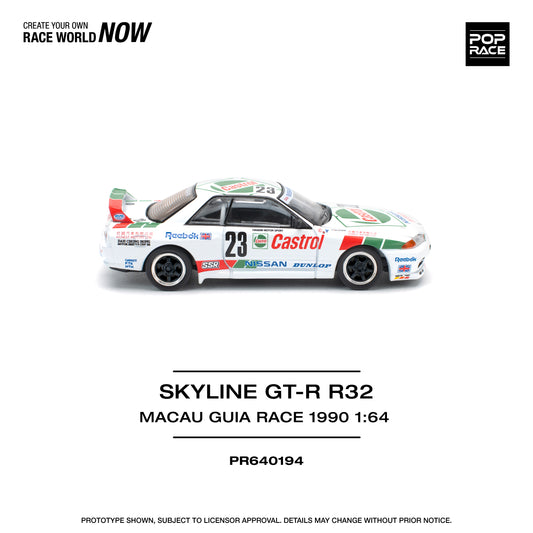 **PRE ORDER** Pop Race Nissan Skyline GT-R R32 Macau Guia Race 1990 Winner
