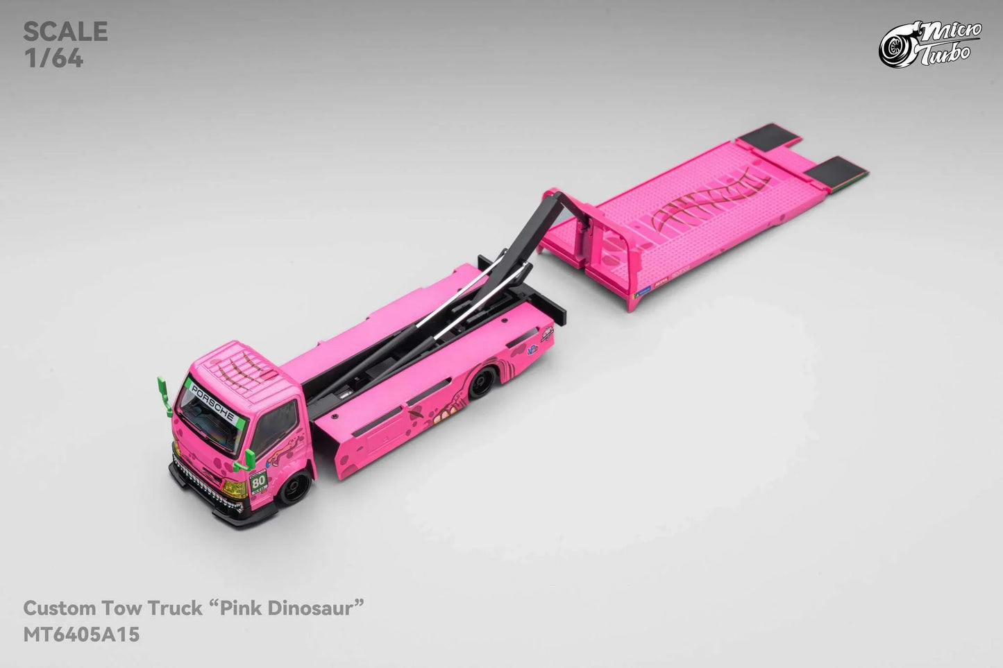 Micro Turbo Mega Gear Custom Tow Truck Dino Roxy Livery Pink