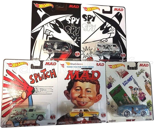 Hot Wheels Pop Culture Mad Magazine Set Of 5