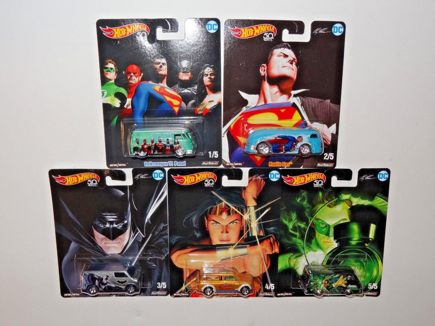 Hot Wheels Premium Pop Culture DC Heroes Limited Edition Set Of 5