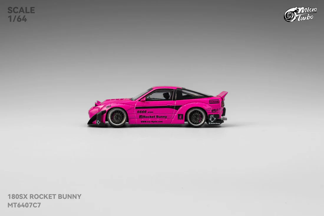 **PRE ORDER** Micro Turbo Nissan 180SX Type X Custom Rocket Bunny Magenta MT6407C7