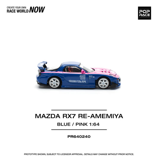 **PRE ORDER** Pop Race Mazda FD RX-7 RE-Amemiya - Blue / Pink