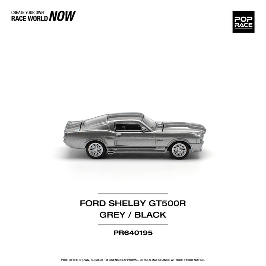 **PRE ORDER** Pop Race 1967 Ford Shelby Mustang GT500 - Grey / Black