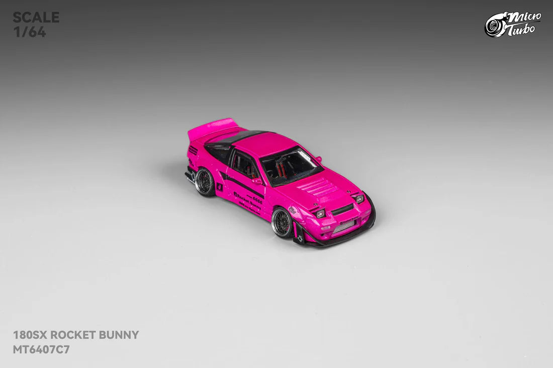 **PRE ORDER** Micro Turbo Nissan 180SX Type X Custom Rocket Bunny Magenta MT6407C7
