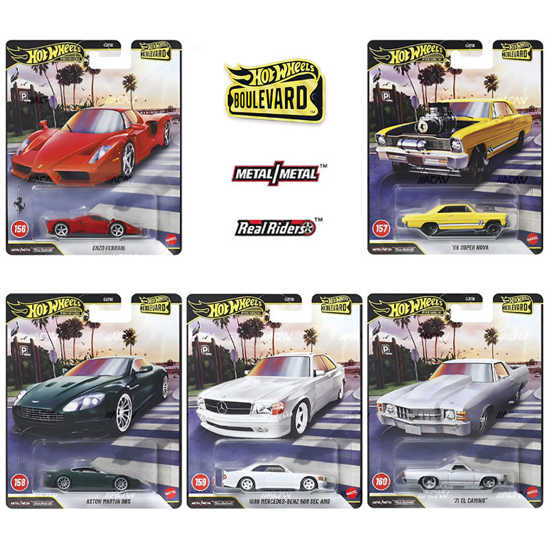 **PRE ORDER** Hot Wheels Premium Boulevard #156-160 Set Of 5