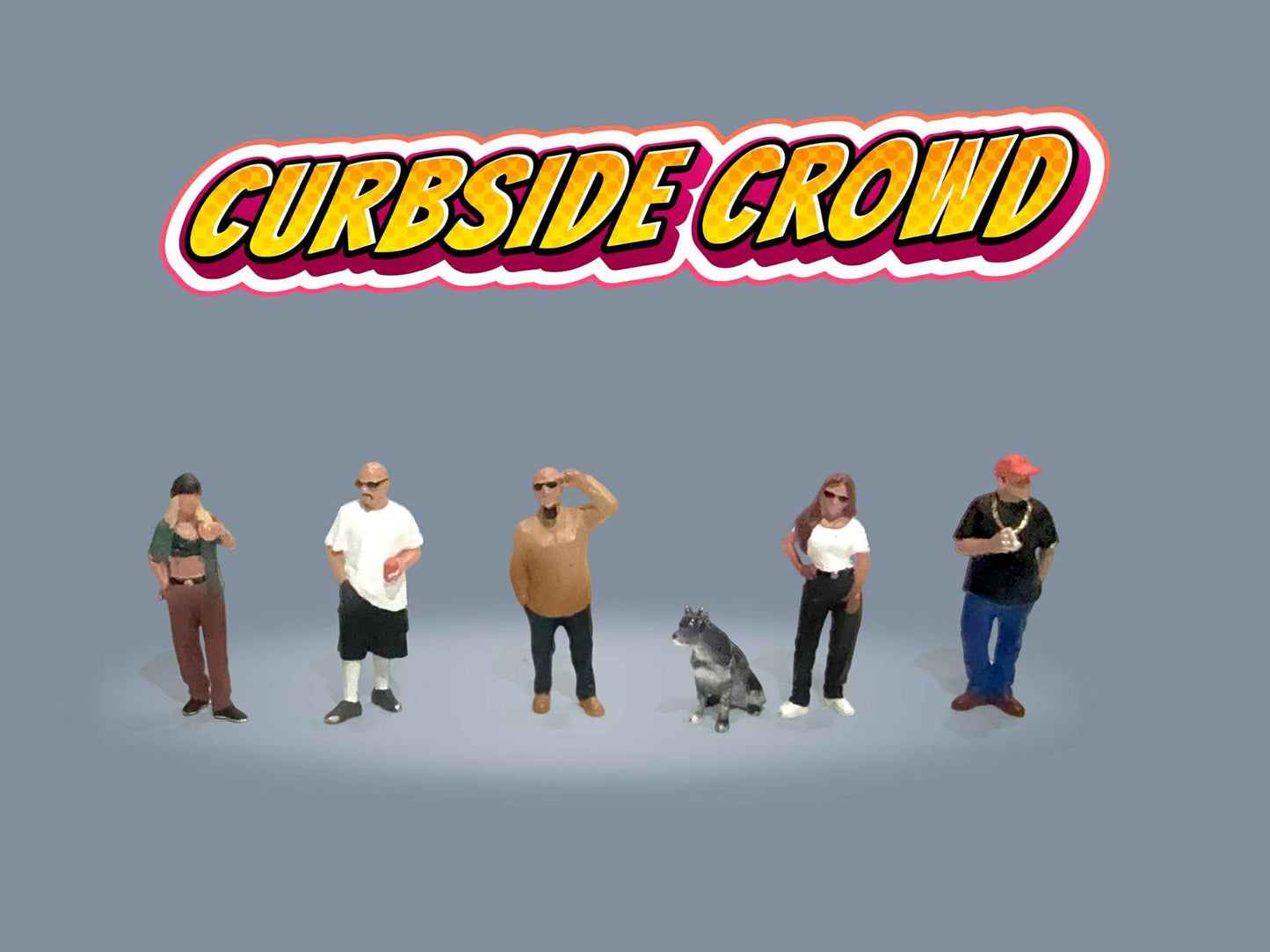 **PRE ORDER** American Diorama Figurine Set Curbside Crowd