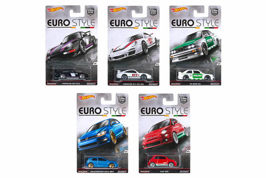 Hot Wheels Premium Car Culture Euro Style Set Of 5