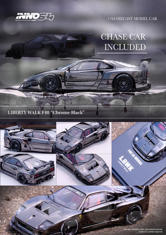 **PRE ORDER** INNO 64 LBWK F40 Chrome Black