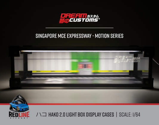 Pre Order Dream Customs Hako 2.0 Light Box Display Case - Singapore MCE Expressway Motion Series