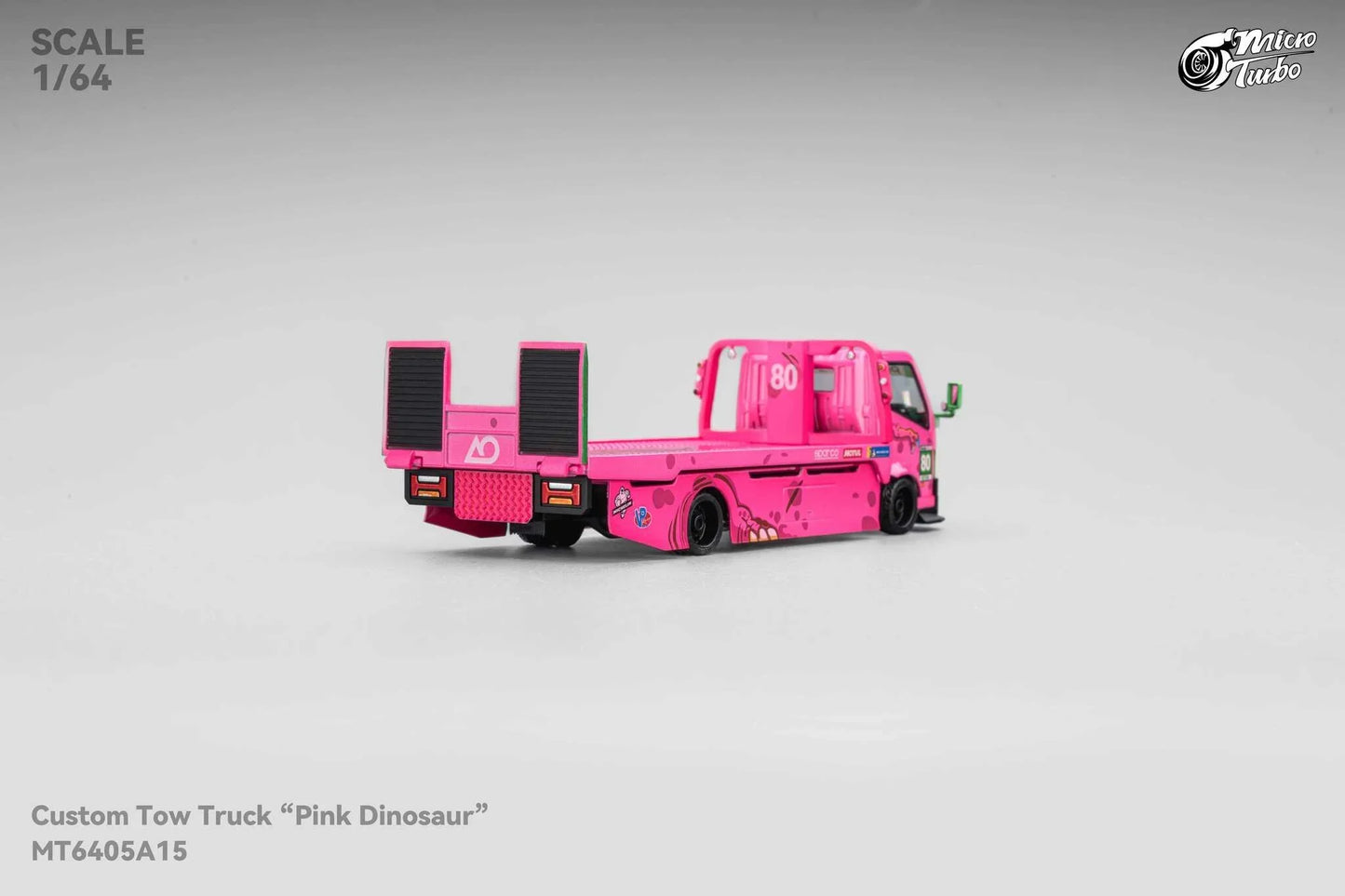 Micro Turbo Mega Gear Custom Tow Truck Dino Roxy Livery Pink