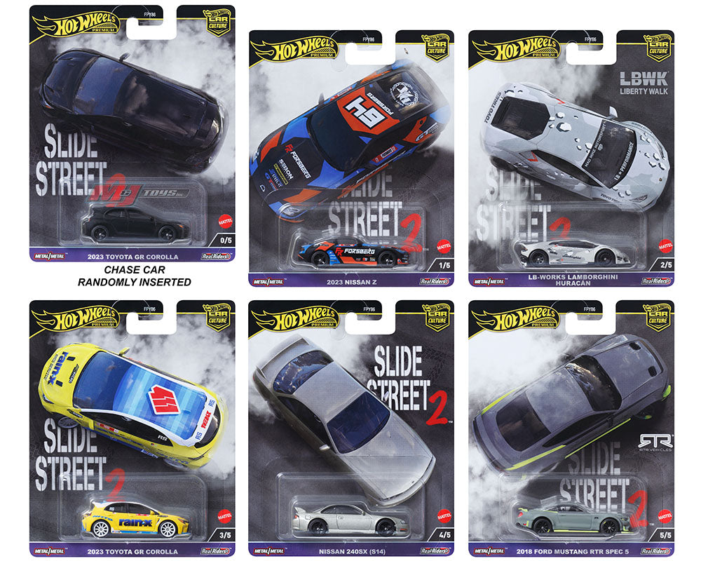 Hot Wheels Premium Street Slide 2 - Sealed case Of 10