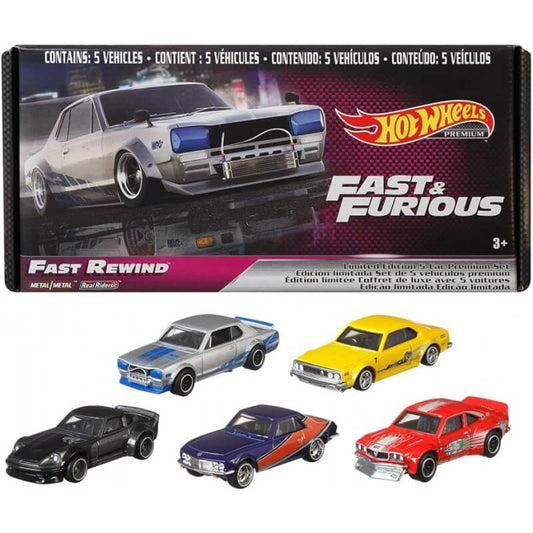 Hot Wheels Premium Fast & Furious Fast Rewind Box Set