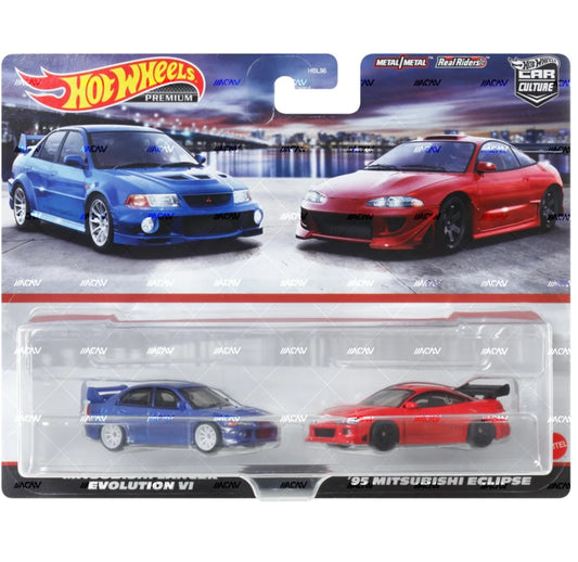 Hot Wheels Twin Pack Mitsubishi Evo Eclipse