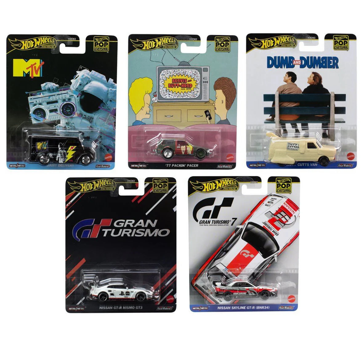 Hot Wheels Premium Pop Culture 2024 Mix 3 Set Of 5