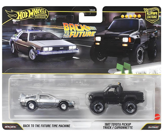 Hot Wheels Back To The Future Twin Pack Time Machine / Toyota Pickup Truck