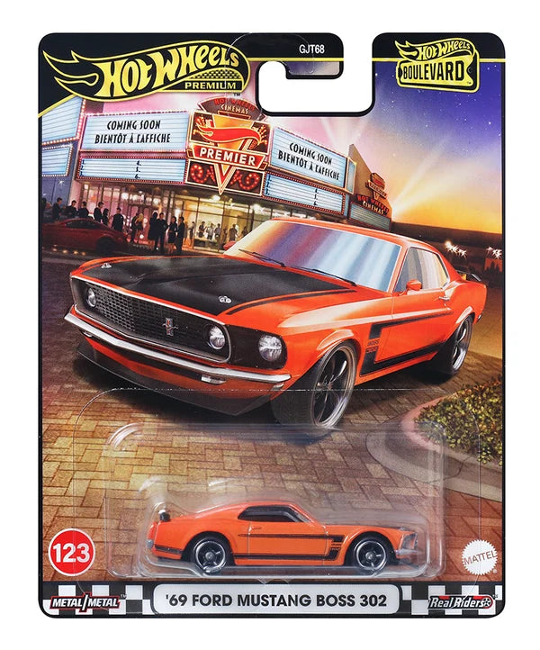 Hot Wheels Premium Boulevard #123 - '69 Ford Mustang Boss 302