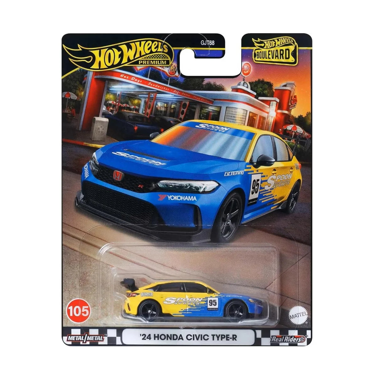 Hot Wheels Premium Boulevard '24 Honda Civic Type-R #105