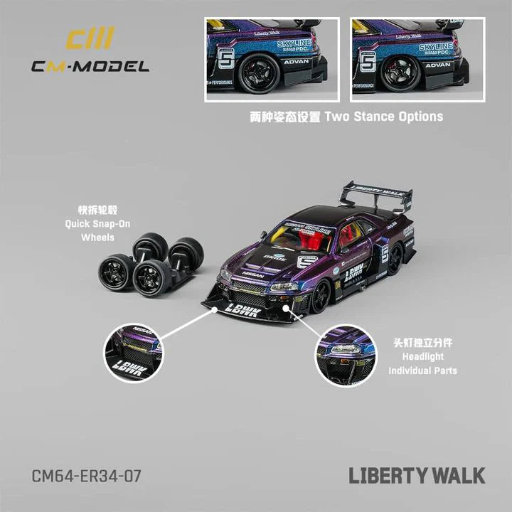 CM Model Nissan Skyline R34 Liberty Walk Super Silhouette