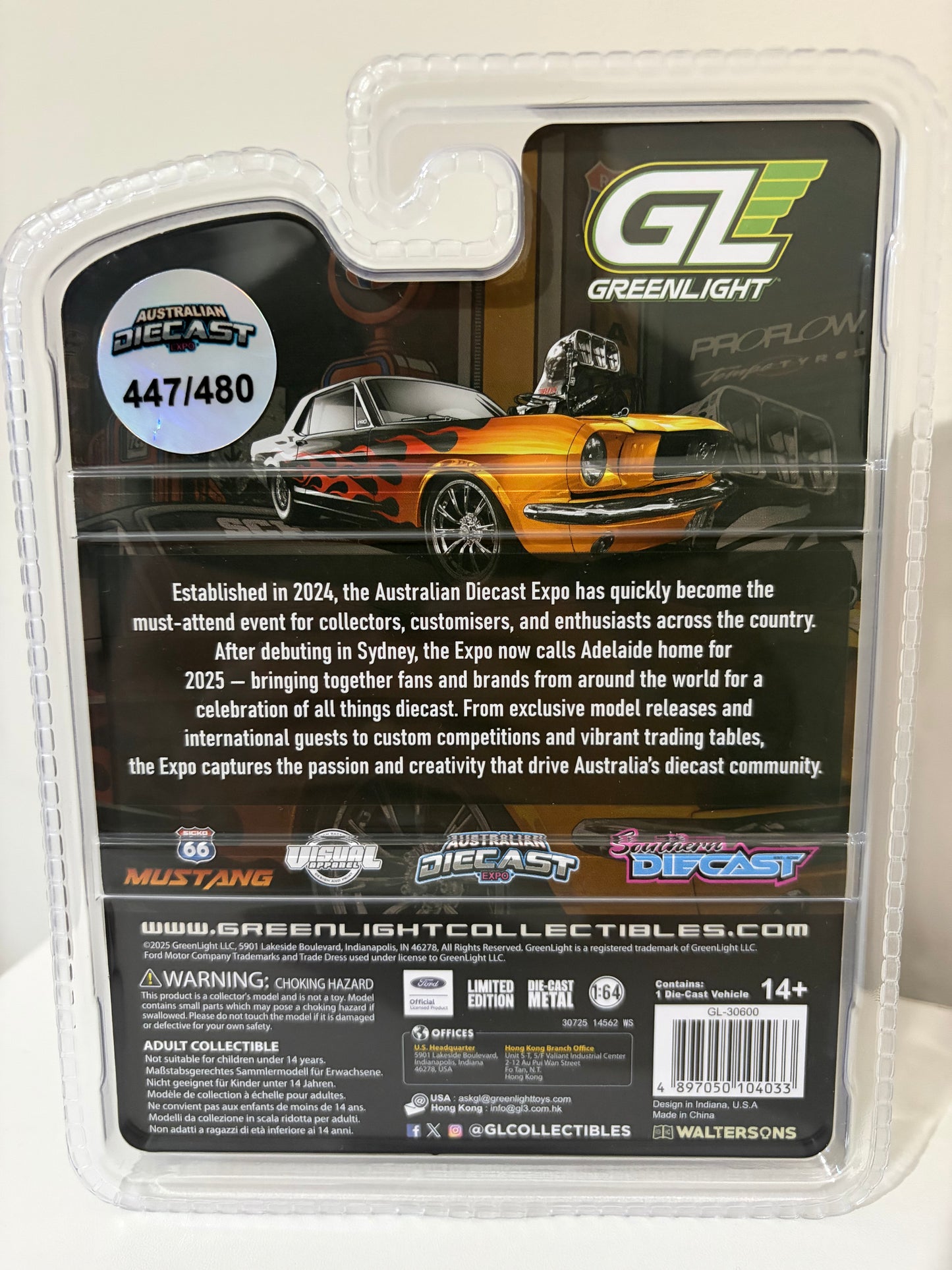 2025 Australian Diecast Expo S1CKO Blown Mustang JAKE MYERS No # 447