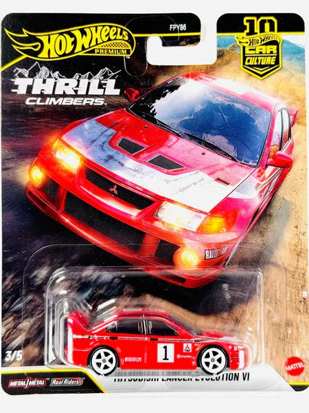 Hot Wheels Premium Car Culture Thrill Climbers Mitsubishi Lancer Evolution VI