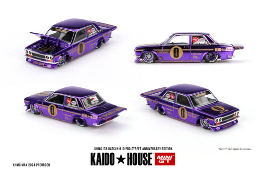 Pre Order Kaido House x Mini GT Datsun 510 Pro Street Anniversary Edition