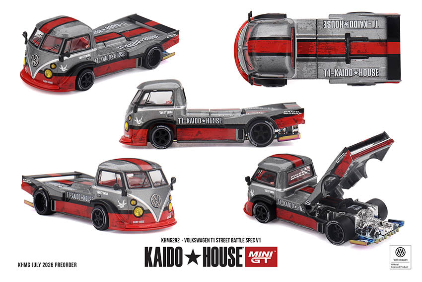 **PRE ORDER** Kaido House x Mini GT Volkswagen T1  Street Battle Spec V1 KHMG292
