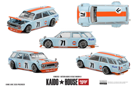 **PRE ORDER** Kaido House Datsun KAIDO 510 GULF Wagon V1 - KHMG302