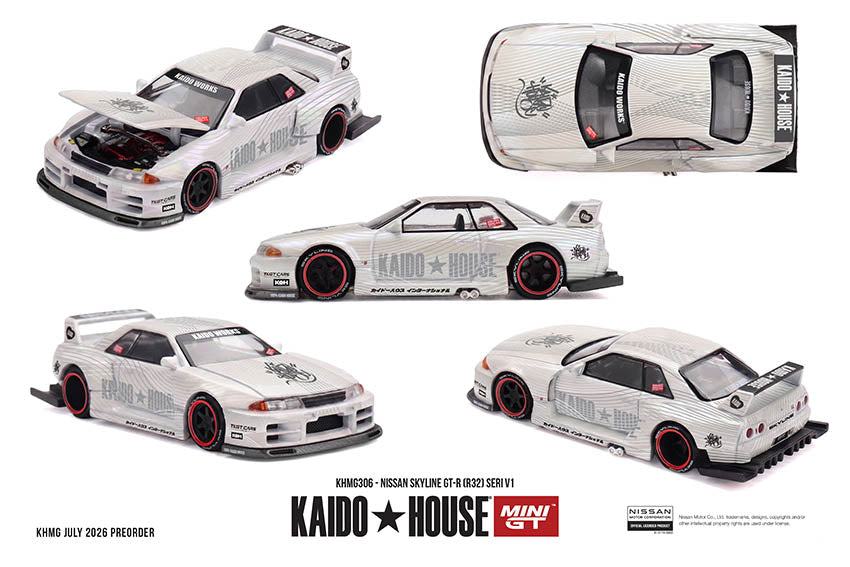 **PRE ORDER** Kaido House x Mini GT Nissan Skyline GT-R (R32) SERI V1 KHMG306