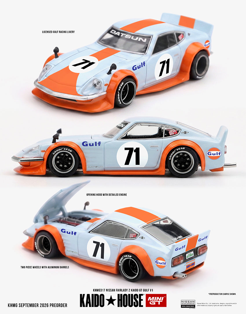 **PRE ORDER** Kaido House Nissan Fairlady Z Kaido GT GULF V1 - KHMG317