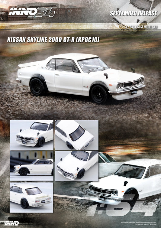 INNO64 Nissan Skyline 2000 GT-R ( KPGC10 ) White