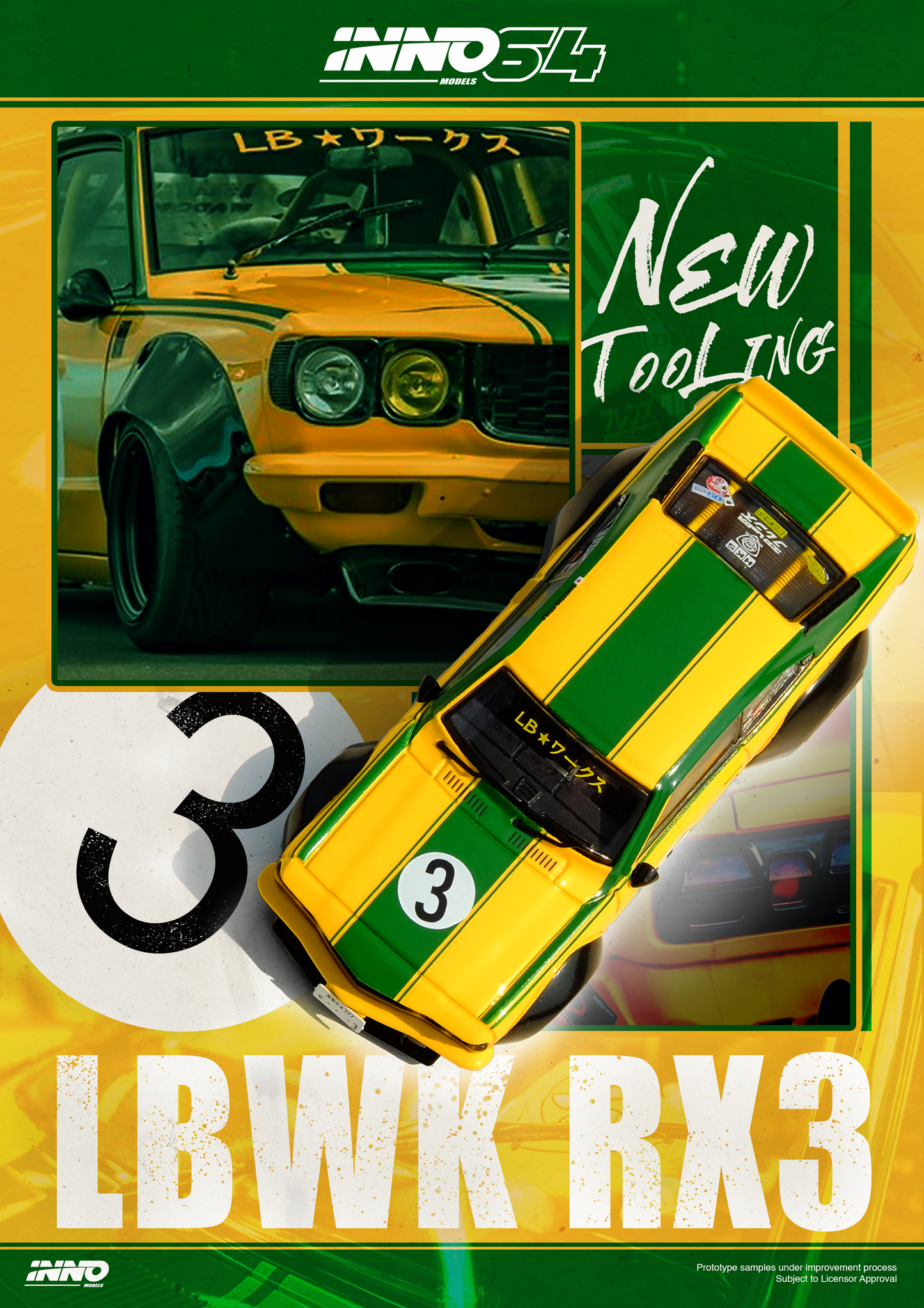 **PRE ORDER** INNO64 Mazda RX-3 Savanna LBWK