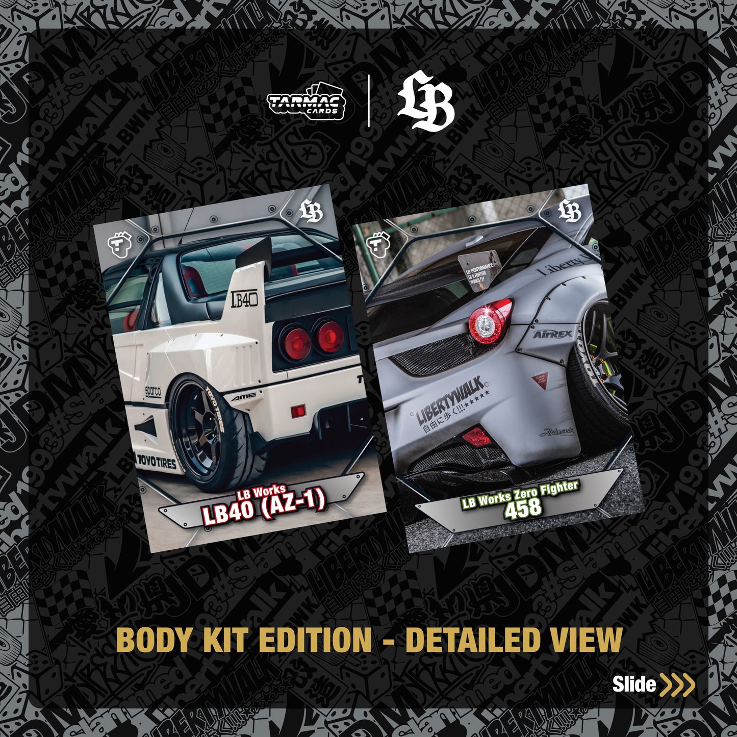 **PRE ORDER** Tarmac Works Liberty Walk Trading Cards Box