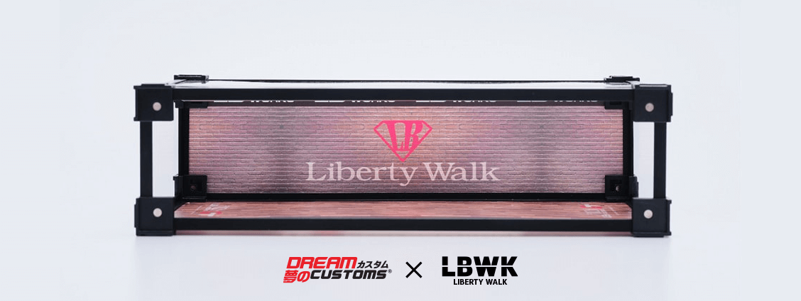 Dream Customs x LBWK Hako 2.0 Light Box Display Case- Liberty Walk V1 Showroom