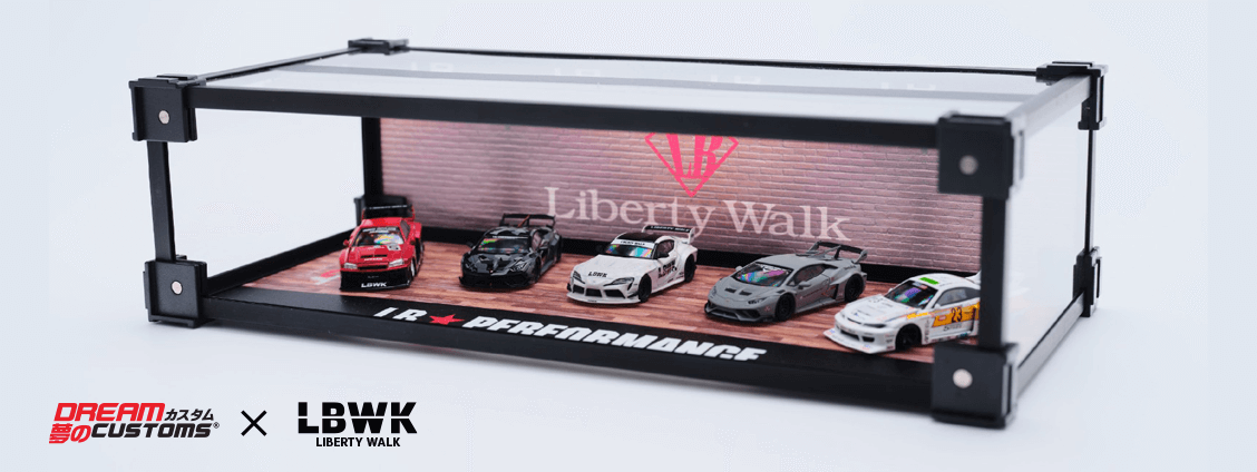 Dream Customs x LBWK Hako 2.0 Light Box Display Case- Liberty Walk V1 Showroom