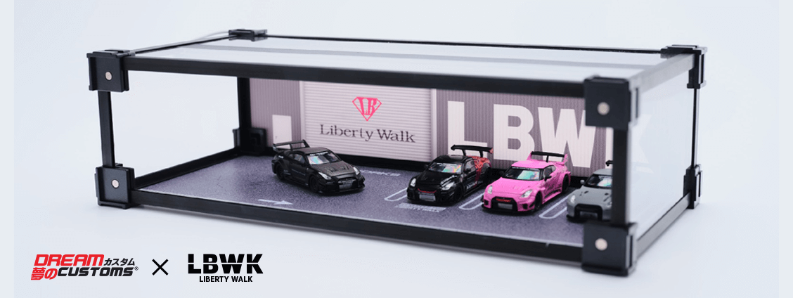 Pre Order Customs x LBWK Hako 2.0 Light Box Display Case- Liberty Walk V2 Workshop