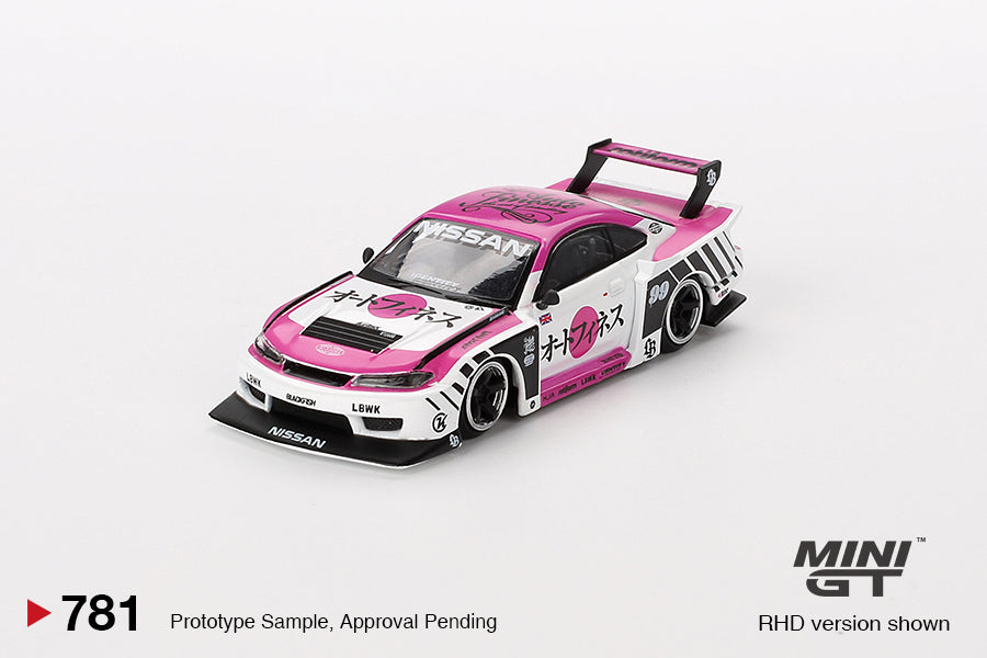 Pre Order Mini GT Nissan LB-Super Silhouette S15 Silvia Auto Finesse SEMA 2023