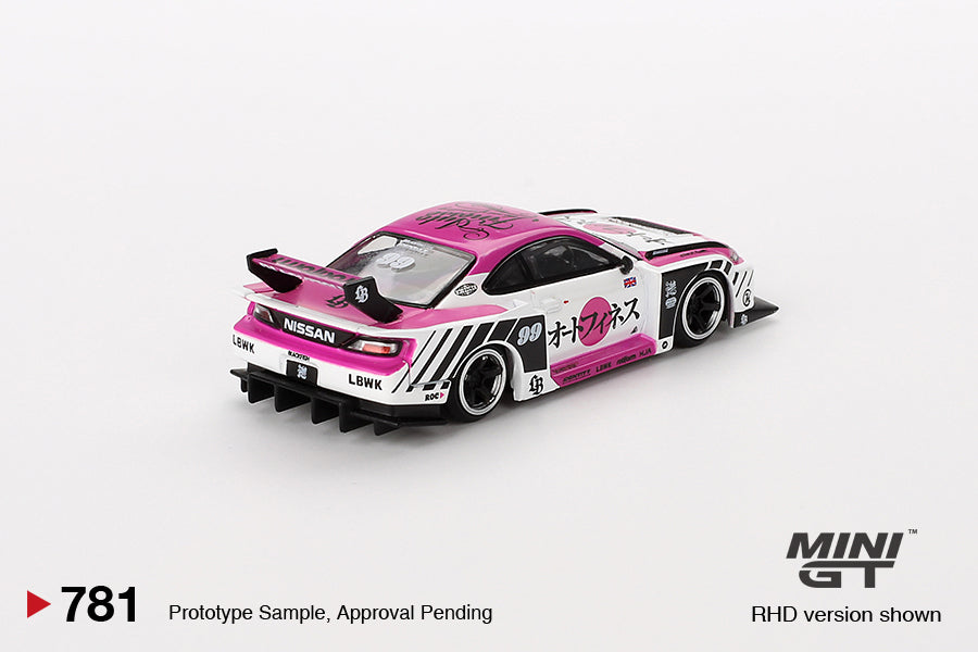 Pre Order Mini GT Nissan LB-Super Silhouette S15 Silvia Auto Finesse SEMA 2023