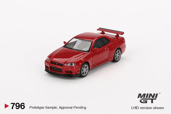 Mini GT Nissan Skyline GT-R (R34) V-Spec Active Red MGT00796