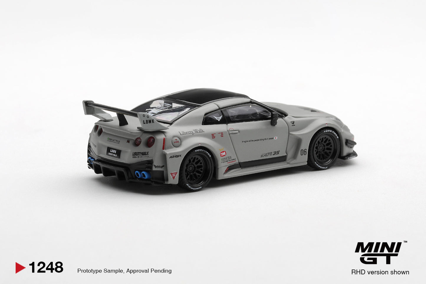 **PRE ORDER** Mini GT NISSAN LB-Silhouette WORKS GT 35GT-RR Ver.1 Matt Grey MGT01248
